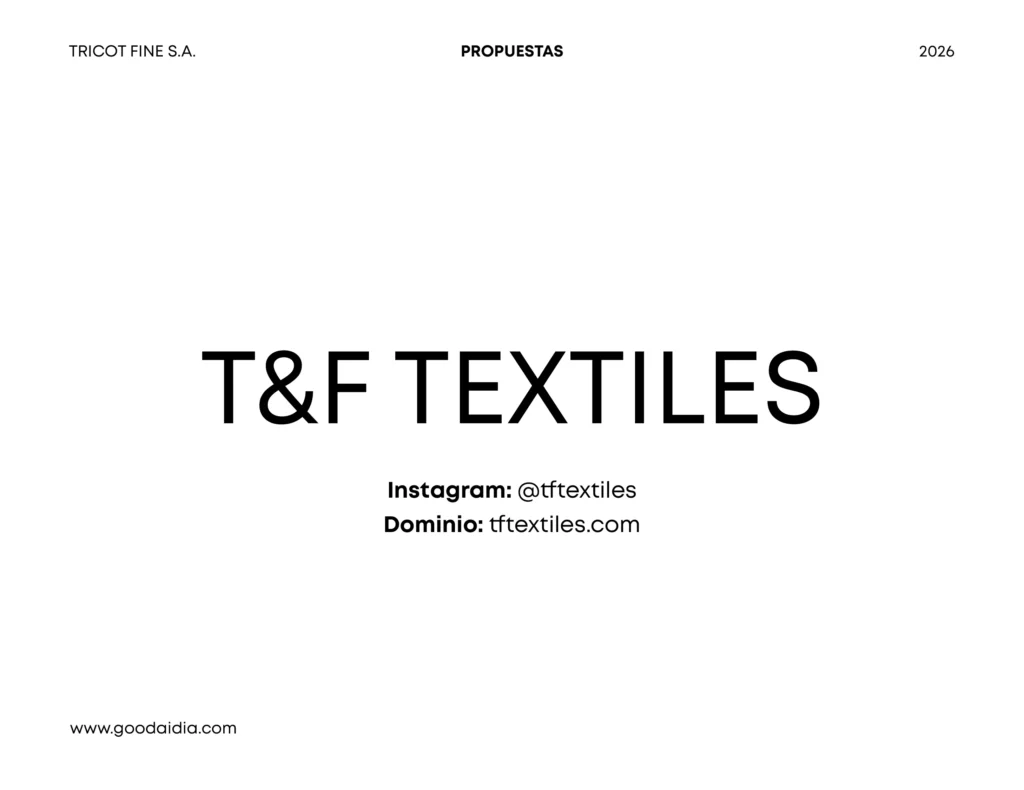 resultado tftextiles cambiar el nombre de una empresa