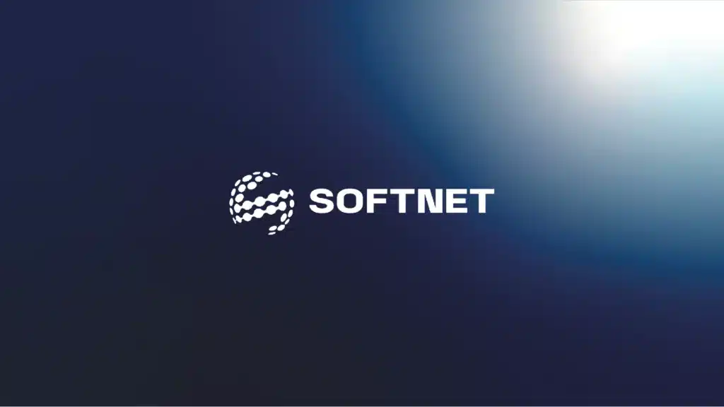 Logotipo de Softnet tras su proceso de rebranding y diseño web corporativo.