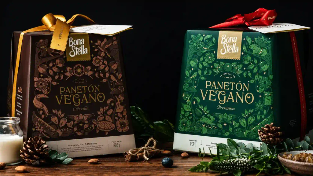 Constante top 5 agencias de branding
caso de éxito PANETÓN VEGANO BONA STELLA