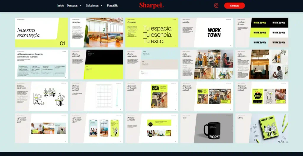 Sharpei Agency top 10 agencias de branding
caso de éxito Work Town